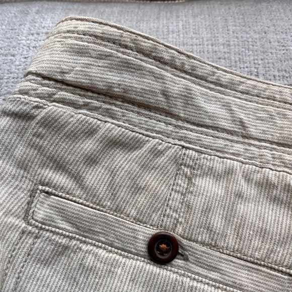 The North Face  :: Linen Beige and White Striped Shorts :: Size 4 - Picture 9 of 12